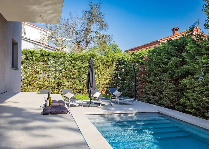 Willa Aida - 4 Bedroom Luxury With Large Private Pool 4k Projector And Jacuzzi Pula